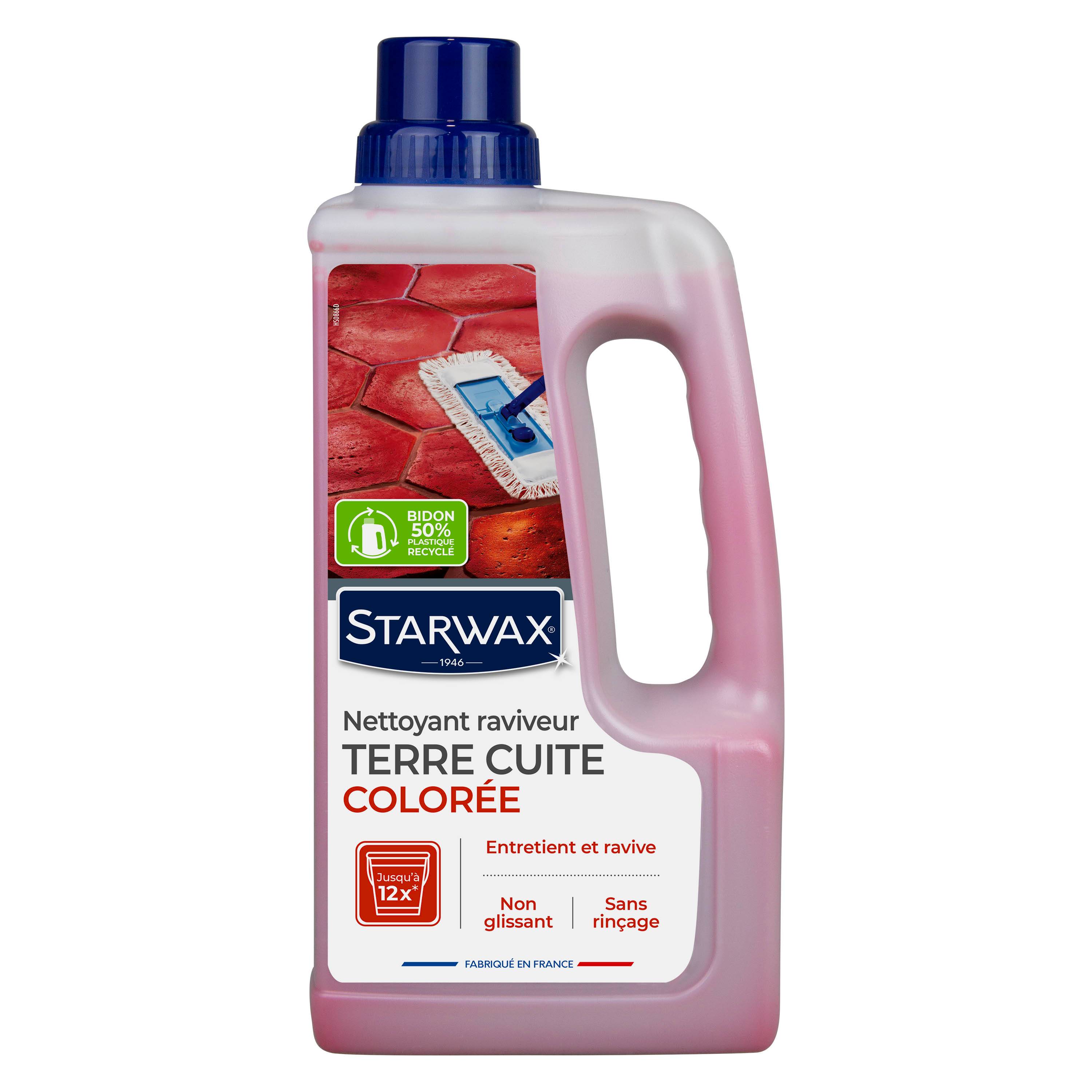 Starwax - NETTOYANT RAVIVEUR COLORÉ POUR TOMETTES ET TERRES CUITES 1L - Image 1