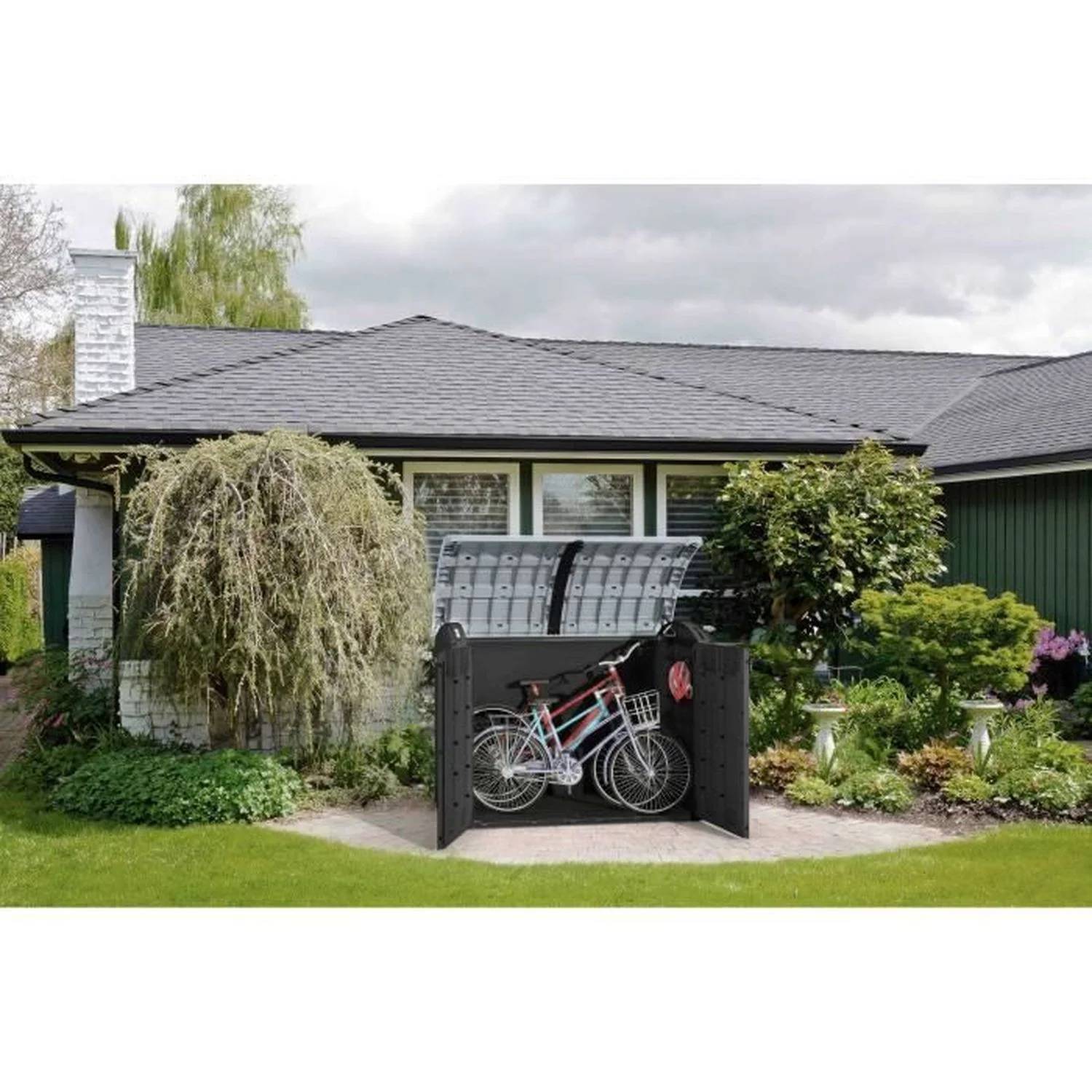 Coffre de jardin Multifonction résine noir 2000L vérins - KETER - Image 1