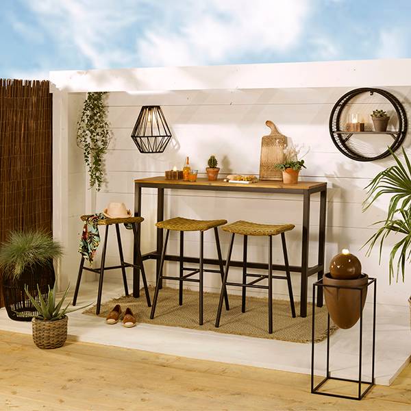 Hanoi table bois acacia L40.00-W150.00-H100.00cm - Image 2