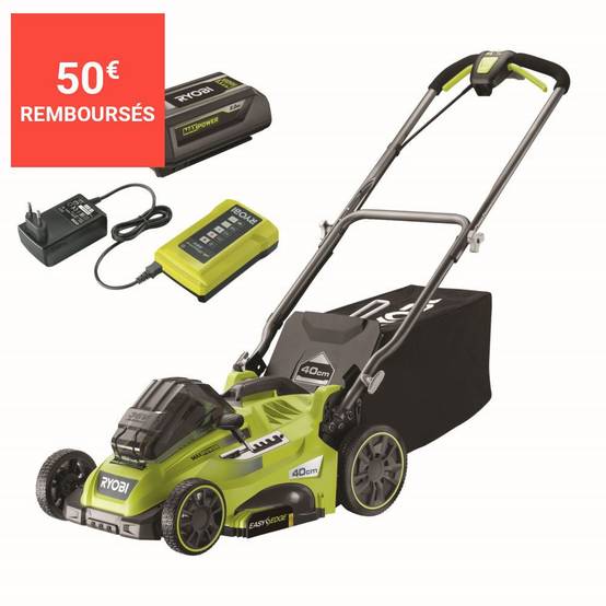 Tondeuse à batterie tractée RYOBI RLM36X41H50PG 36V Power Assist™ - Image 4