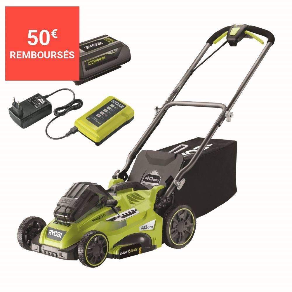 Tondeuse à batterie tractée RYOBI RLM36X41H50PG 36V Power Assist™ - Image 4