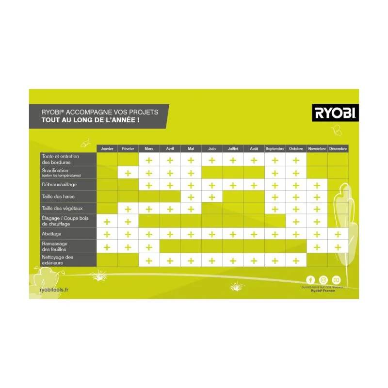 Tondeuse à batterie tractée RYOBI RLM36X41H50PG 36V Power Assist™ - Image 9
