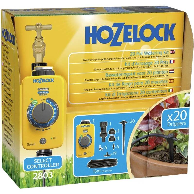 Hozelock - Kit d'arrosage automatique Micro Irrigation 20 pots - HOZELOCK