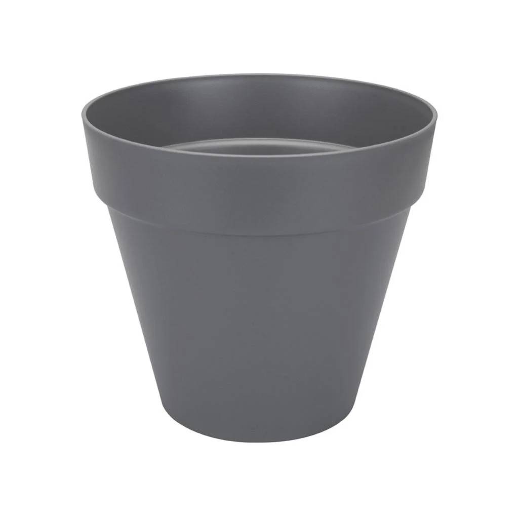 Pot de fleurs rond Loft Urban plastique anthracite Ø 50 x H.44 cm - Elho - Imagen 1