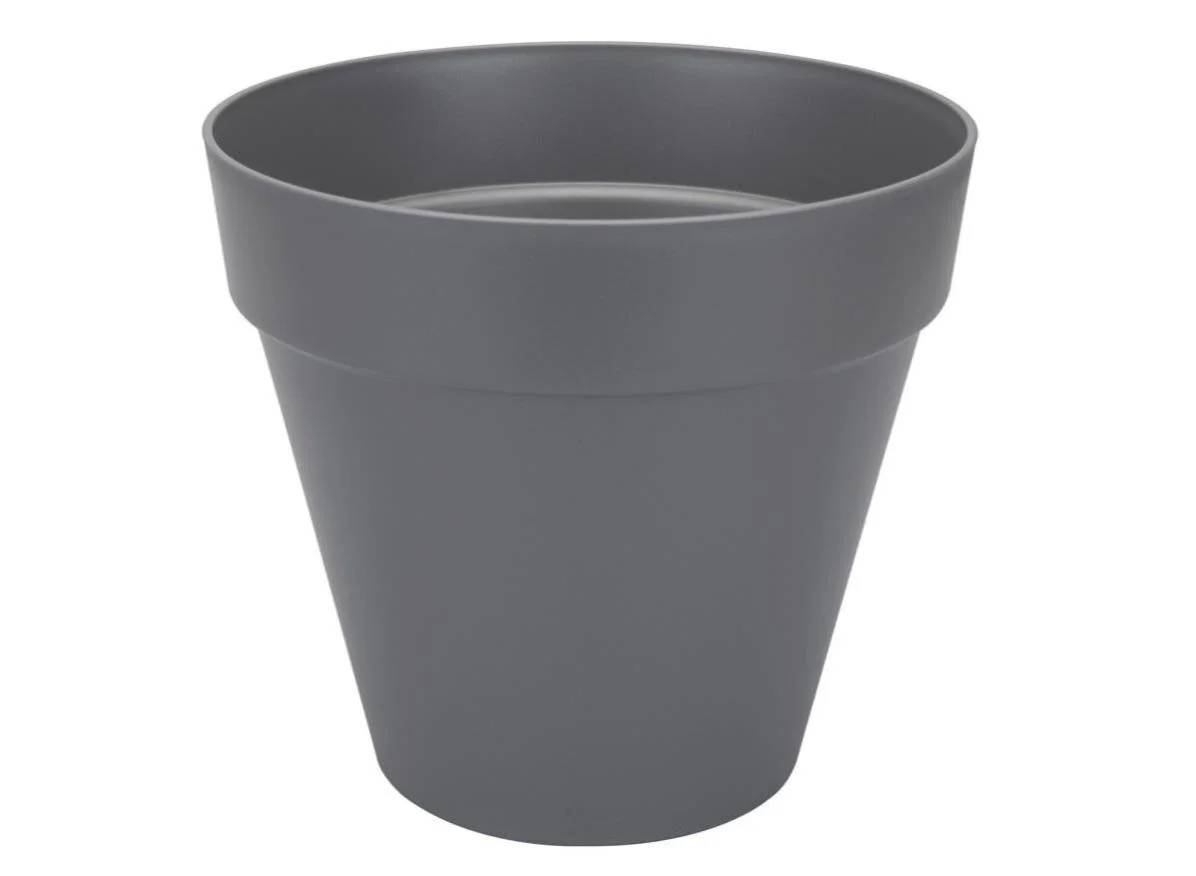 Pot de fleurs rond Loft Urban plastique anthracite Ø 50 x H.44 cm - Elho - Imagen 2