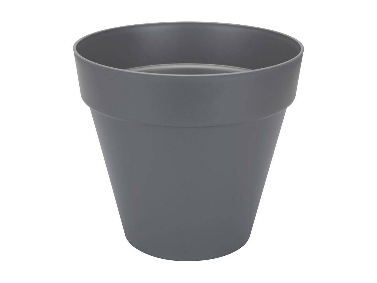 Pot de fleurs rond Loft Urban plastique anthracite Ø 50 x H.44 cm - Elho - Imagen 3
