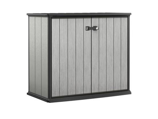 Keter - Armoire de jardin Patio Store Brossium résine gris H.115 cm modèle 1000 L - Keter - Image 6