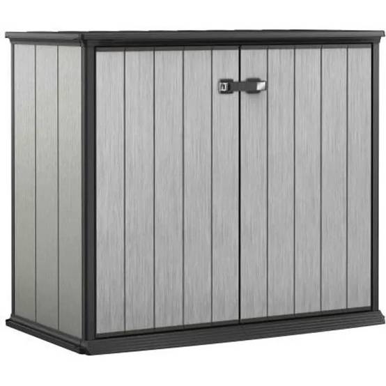 Keter - Armoire de jardin Patio Store Brossium résine gris H.115 cm modèle 1000 L - Keter - Image 11