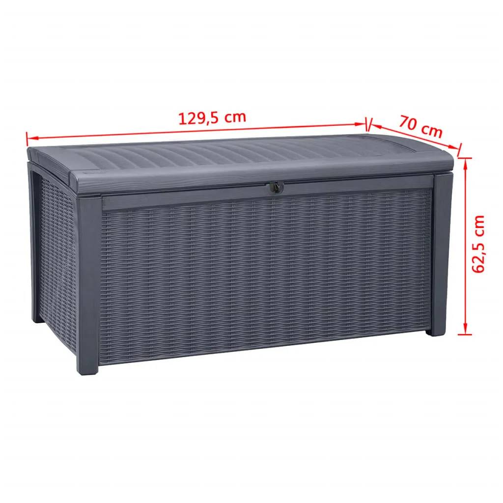 Coffre de rangement extérieur résine gris 416 L - KETER - Image 11