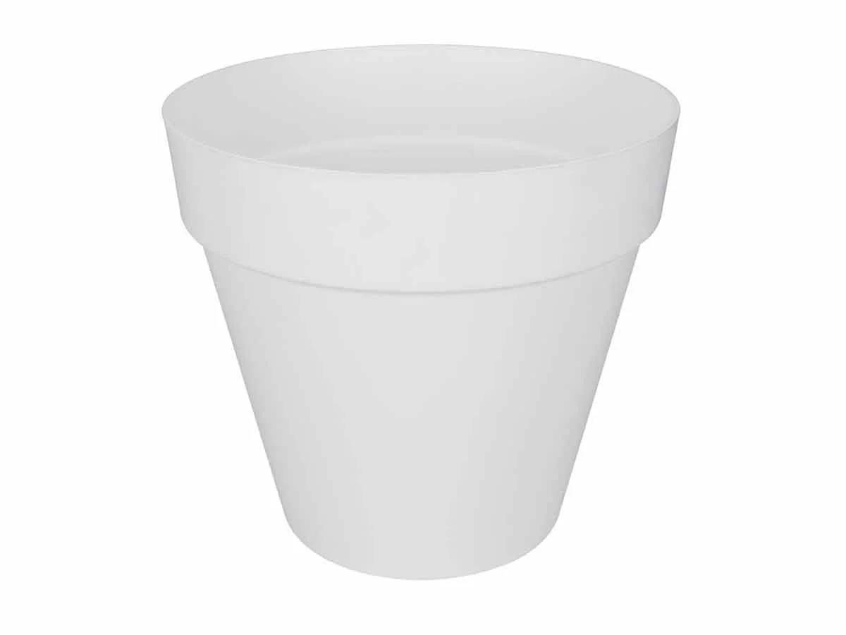 Pot de fleurs Loft Urban rond plastique blanc Ø60xH.53 cm - Elho - Imagen 1