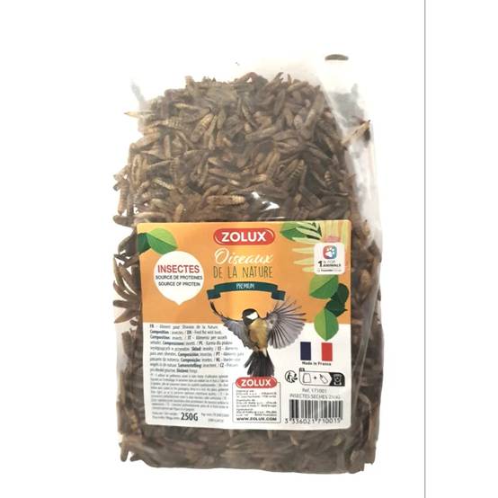 Insectes séchés 250 g pour oiseaux - ZOLUX - Image 1