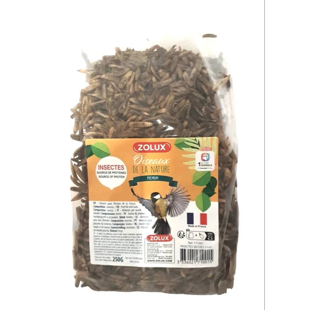 Insectes séchés 250 g pour oiseaux - ZOLUX - Imagen 1