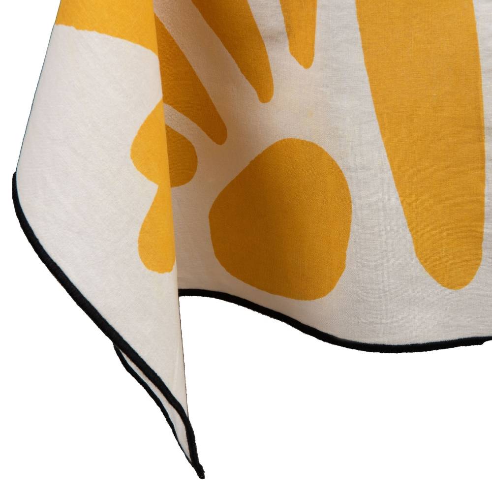 Nappe Margot tissu jaune L.150 cm l.2 cm H.250 cm - Amadeus - Imagen 2