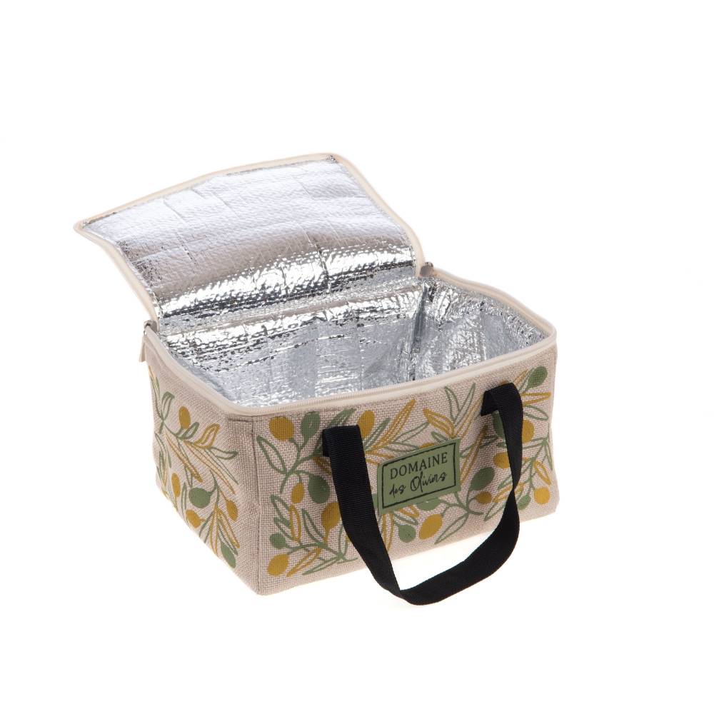 Sac déjeuner Olivia polyester décoré L.18.5 cm l.24 cm H.13 cm - Amadeus