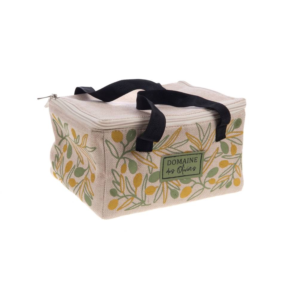 Sac déjeuner Olivia polyester décoré L.18.5 cm l.24 cm H.13 cm - Amadeus - Image 3