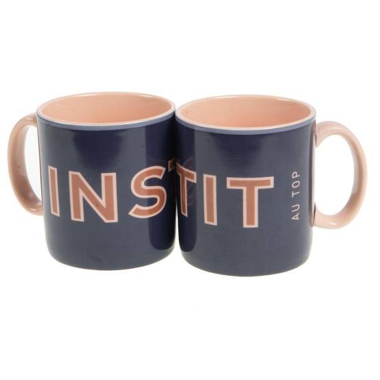 Mug instit sunny en porcelaine bleu L.8.5 cm l.8.5 cm H.9.3 cm - Amadeus - Image 1