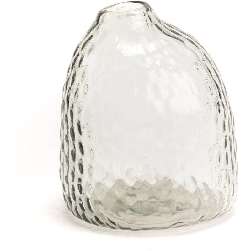 Amadeus - Vase Suzanne verre gris 11,5 cm L. 12 cm l. 13,19 cm H. - AMADEUS