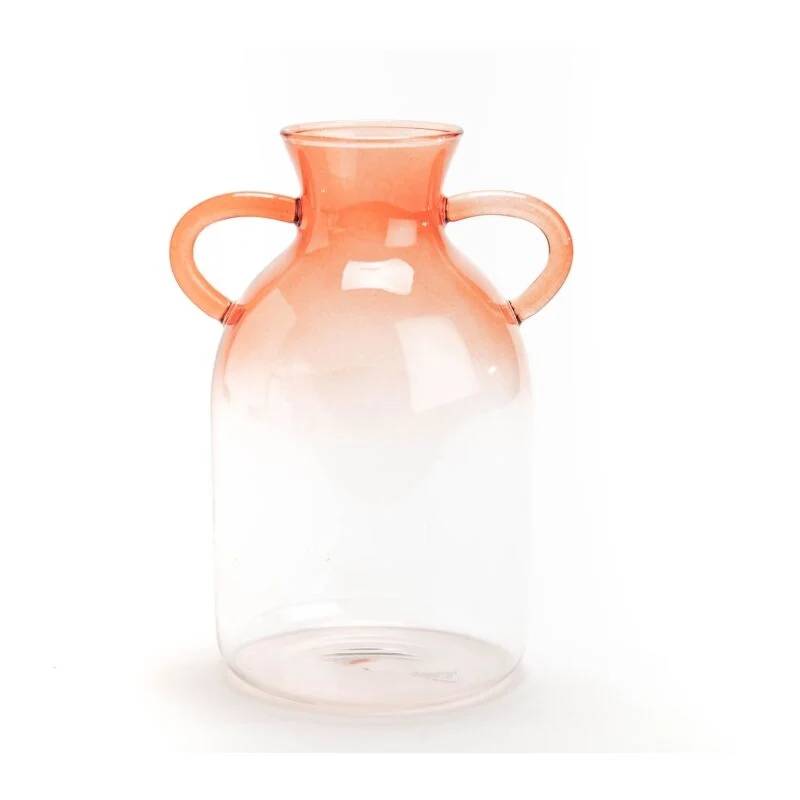 Amadeus - Vase vintage orange verre 17 cm - AMADEUS