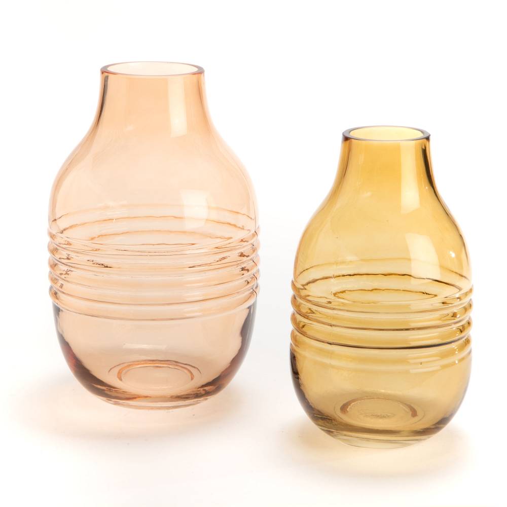 Amadeus - Vase Goutte Verre Terracotta 25 cm - AMADEUS - Image 3