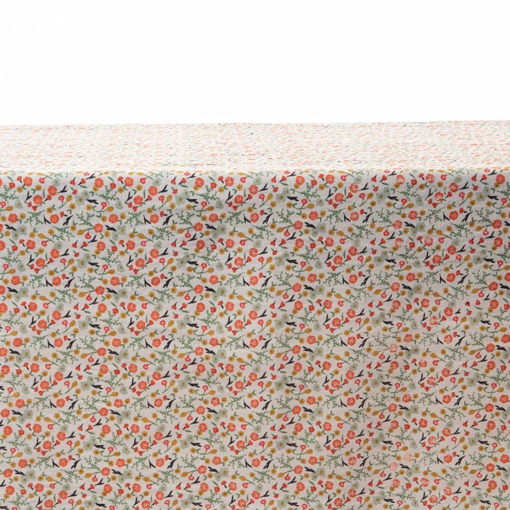 Nappe flore en lin et viscose décorée L.150 cm l.2 cm H.150 cm - Image 1