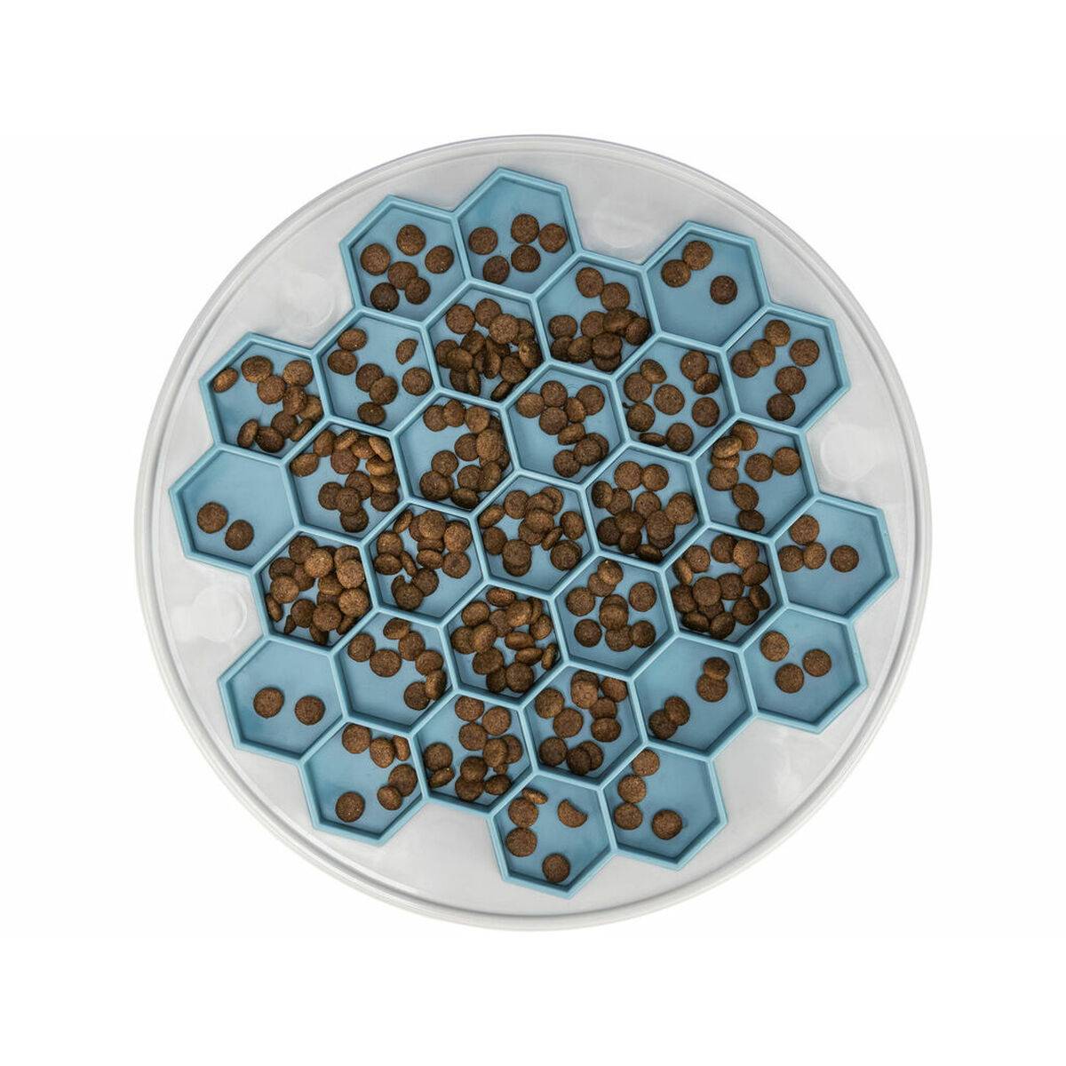 Mangeoire pour animaux en plastique et TPE bleu gris Ø 30 cm - Trixie - Imagen 1