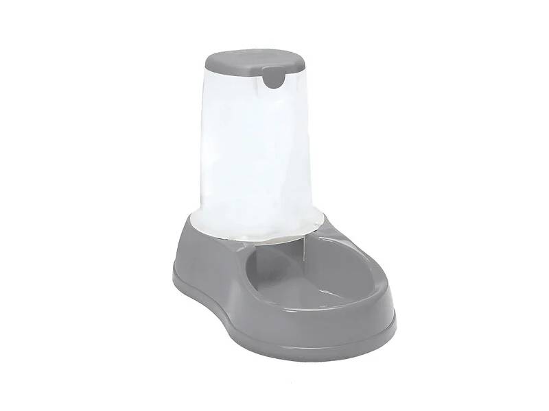 Distributeur Croquettes Antidérapant 3,5kg Gris Pierre - ZOLUX