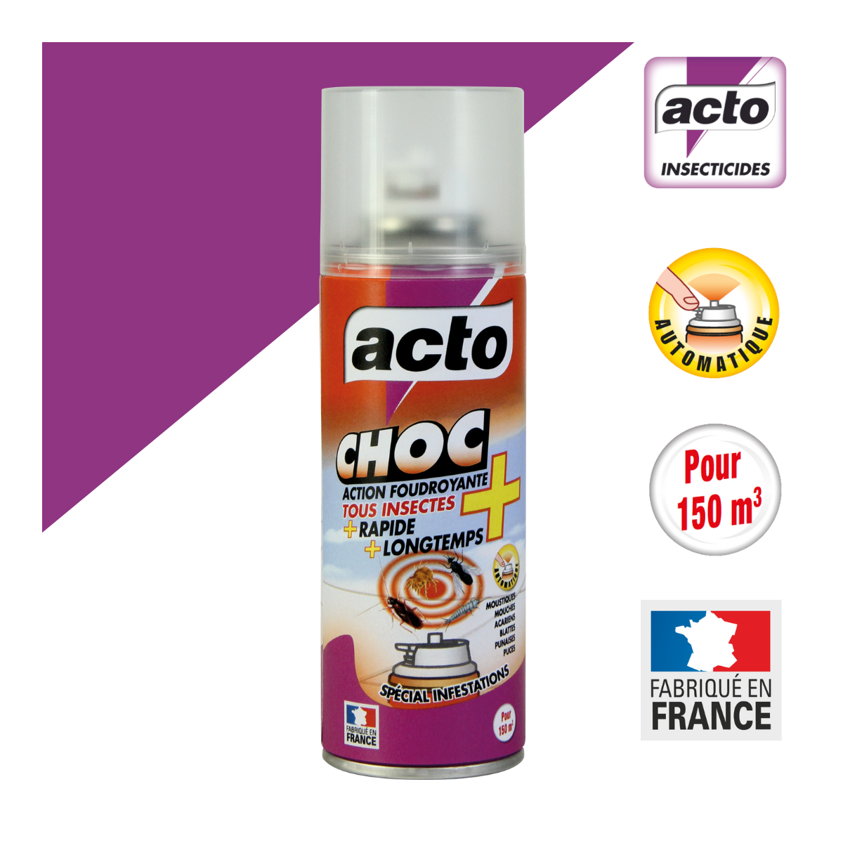 Anti Insecte Polyvalent Diffuseur Continu 100 ml - ACTO - Imagen 4