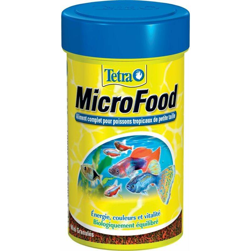 Aliments pour poissons granulés 100 ml TETRA MICROFOOD - TETRA