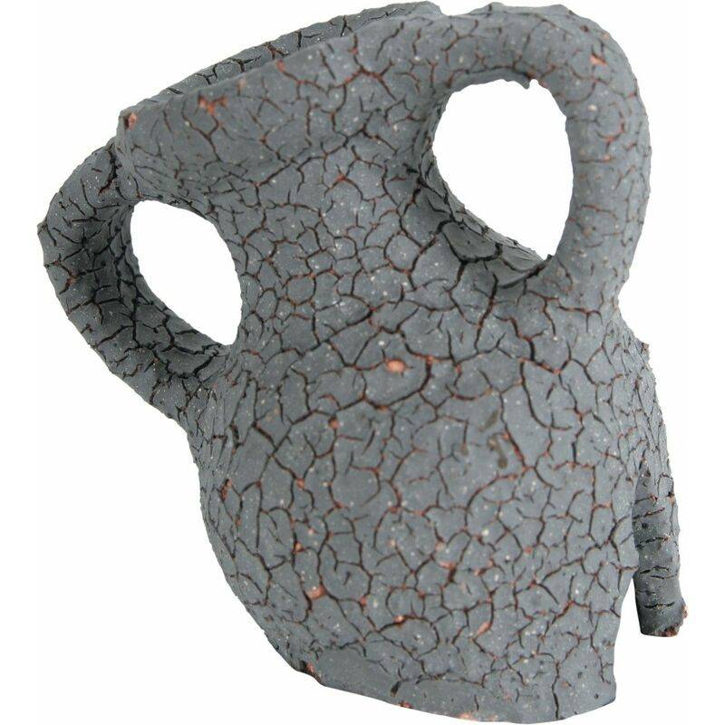 Decor col d'amphore ceramique gris L 11 x l 8,5 x H 10 cm grand modèle - ZOLUX - Image 3