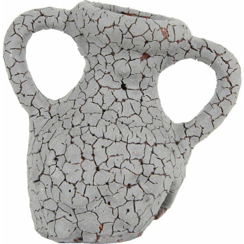 Decor col d'amphore ceramique gris L 11 x l 8,5 x H 10 cm grand modèle - ZOLUX - Image 2