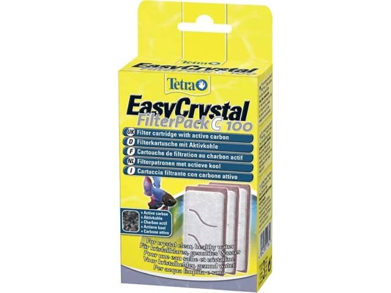 Cartouche Filtration Aquarium Charbon Actif L 9 l 9 H 15 cm EasyCrystal C 100 – TETRA - Image 1