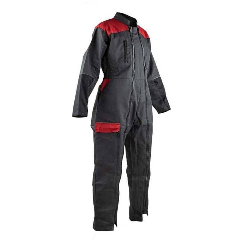 Combinaison de travail enfant polyester gris et rouge L.420.0 cm L.350.0 cm H.20.0 cm - Lma - Imagen 2