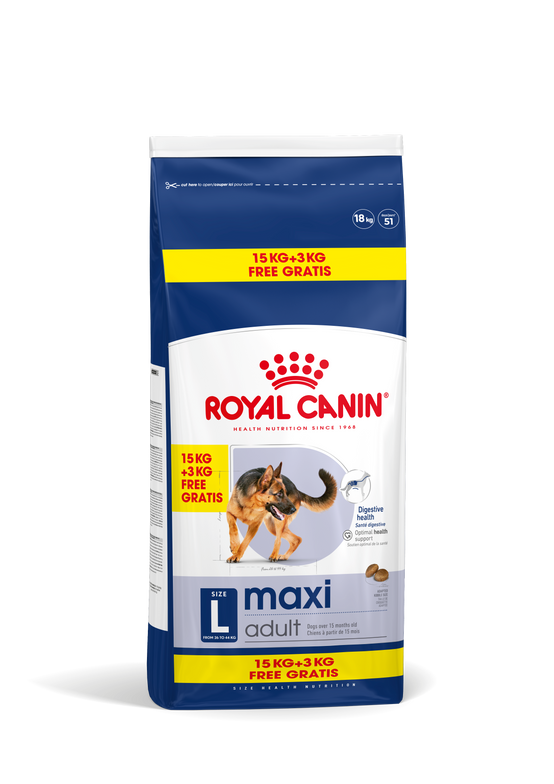 Royal Canin - Croquettes pour chien Maxi Adulte 15 kg + 3 kg - ROYAL CANIN - Image 1
