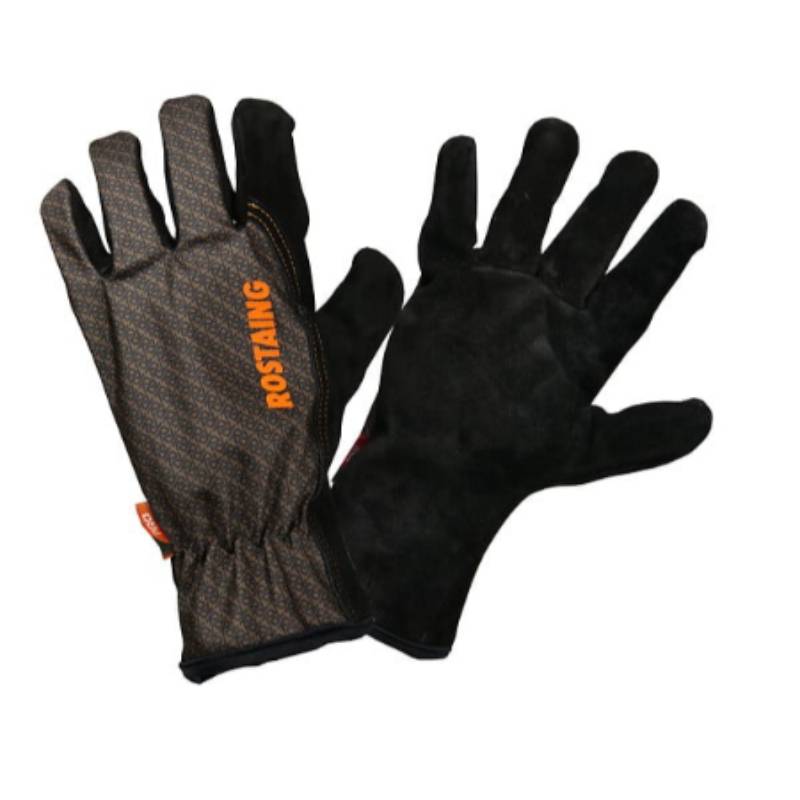 Rostaing - Gants de jardinage pro confortables cuir noir SOLIDO - T10 - Imagen 2
