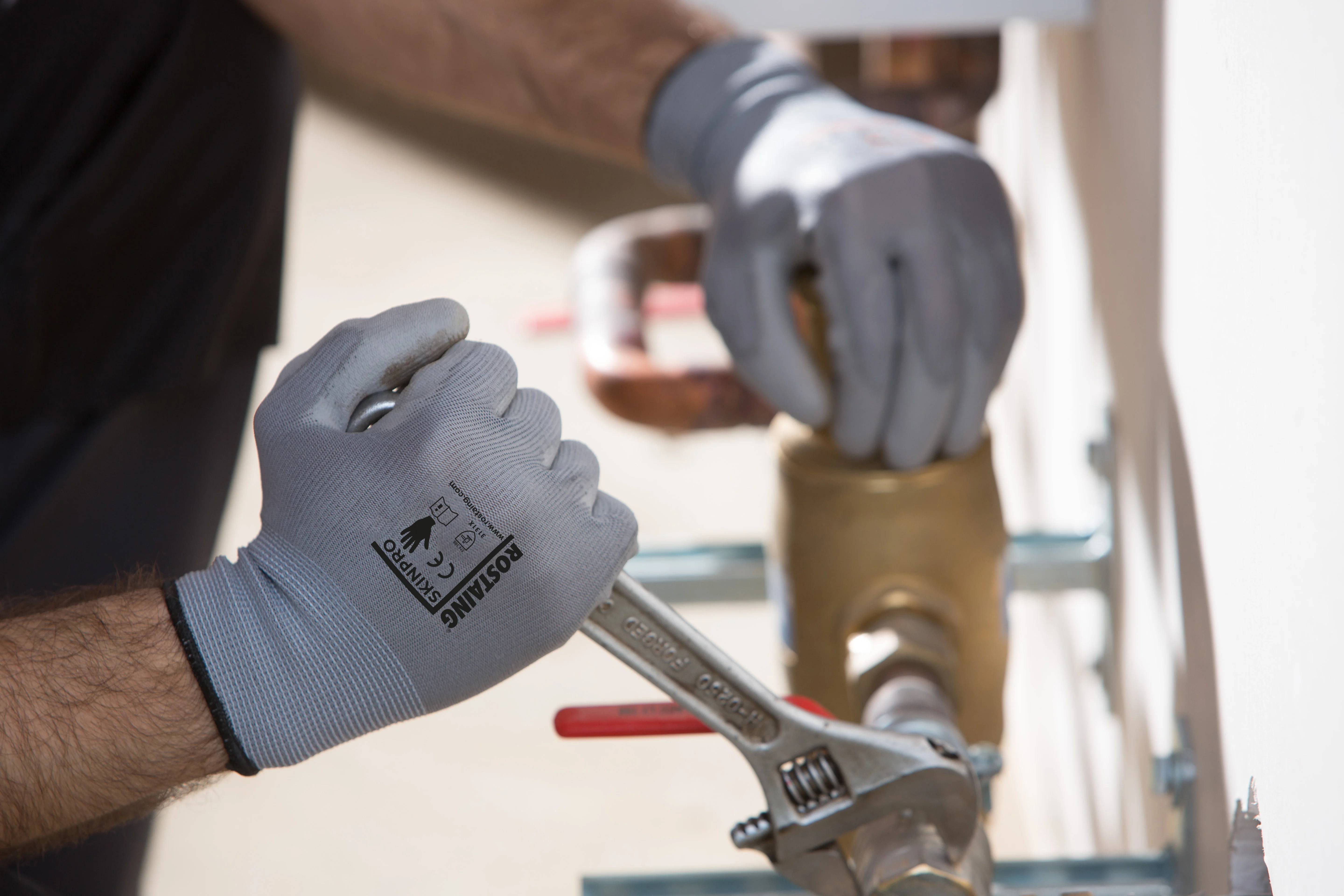 Rostaing - Gants fins travaux de précision gris SKINPRO-ROSTAING T08 - Image 2