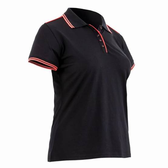 Polo femme Thelma polyester noir L.420.0 cm l.350.0 cm H.10.0 cm - Lma