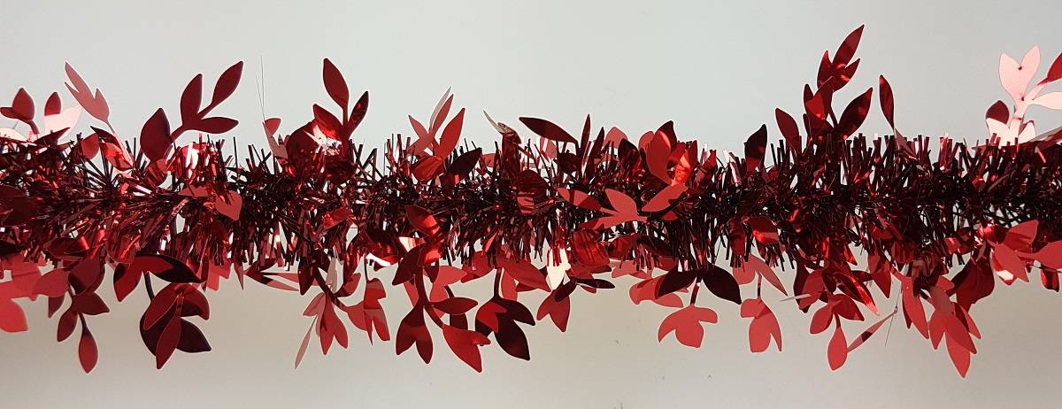 Weiste - Guirlande de Feuilles Visteria Rouge & Bordeaux Ø 8,5 x L. 200 cm