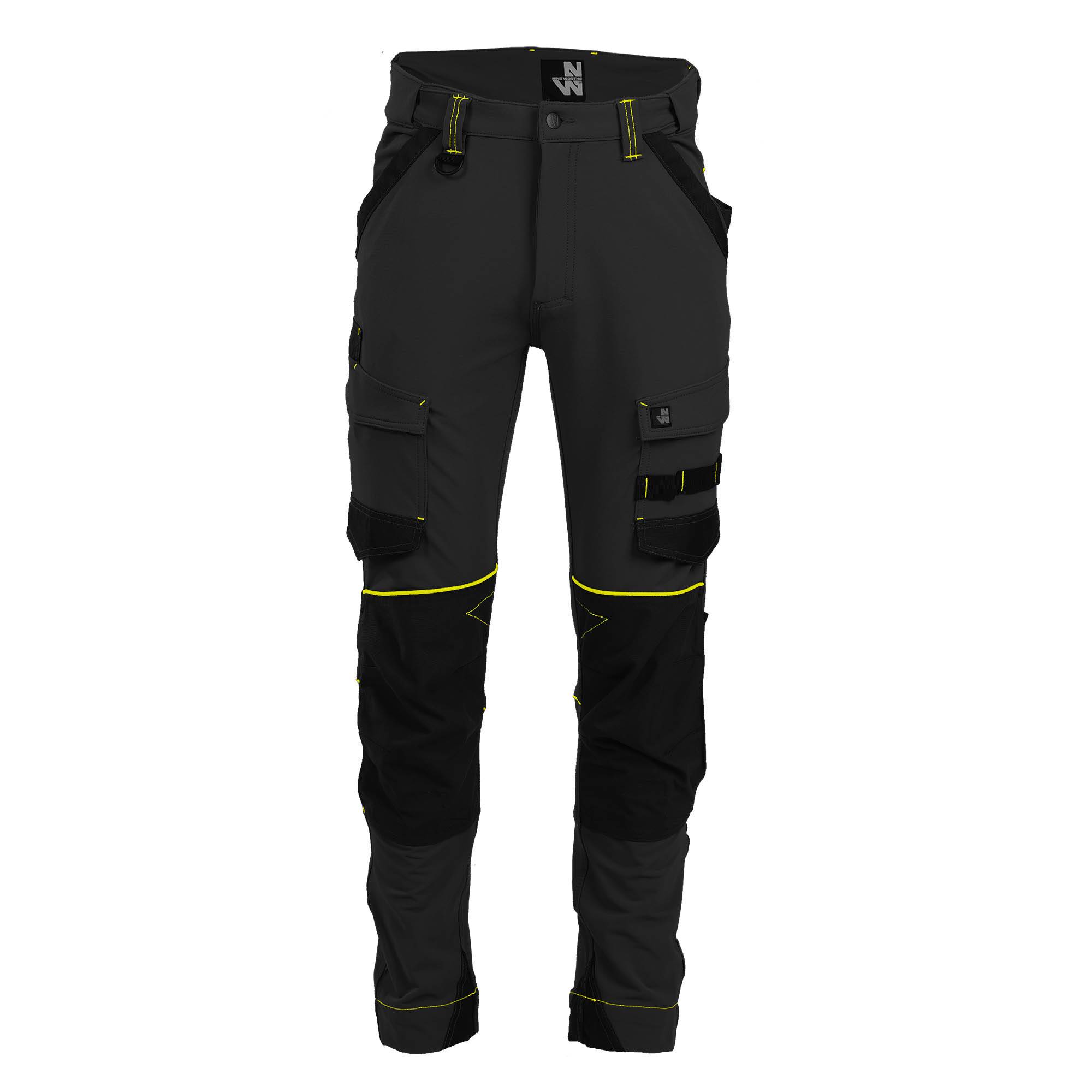 Nineworths - Pantalon de travail Sacha noir/jaune fluo taille 40 - Nine Worths - Image 1