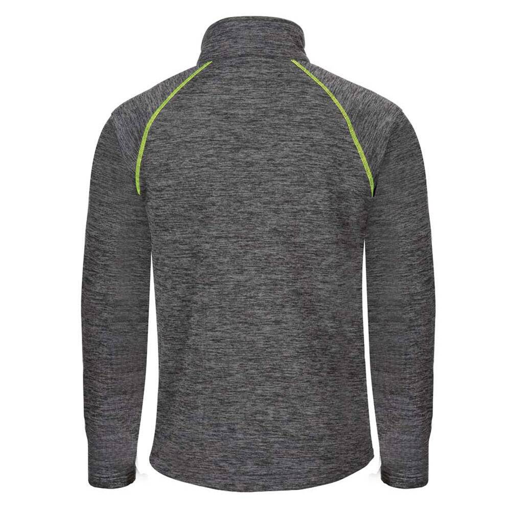 Nineworths - Gilet de travail Lenny gris chine/jaune fluo taille L - Nine Worths - Image 2