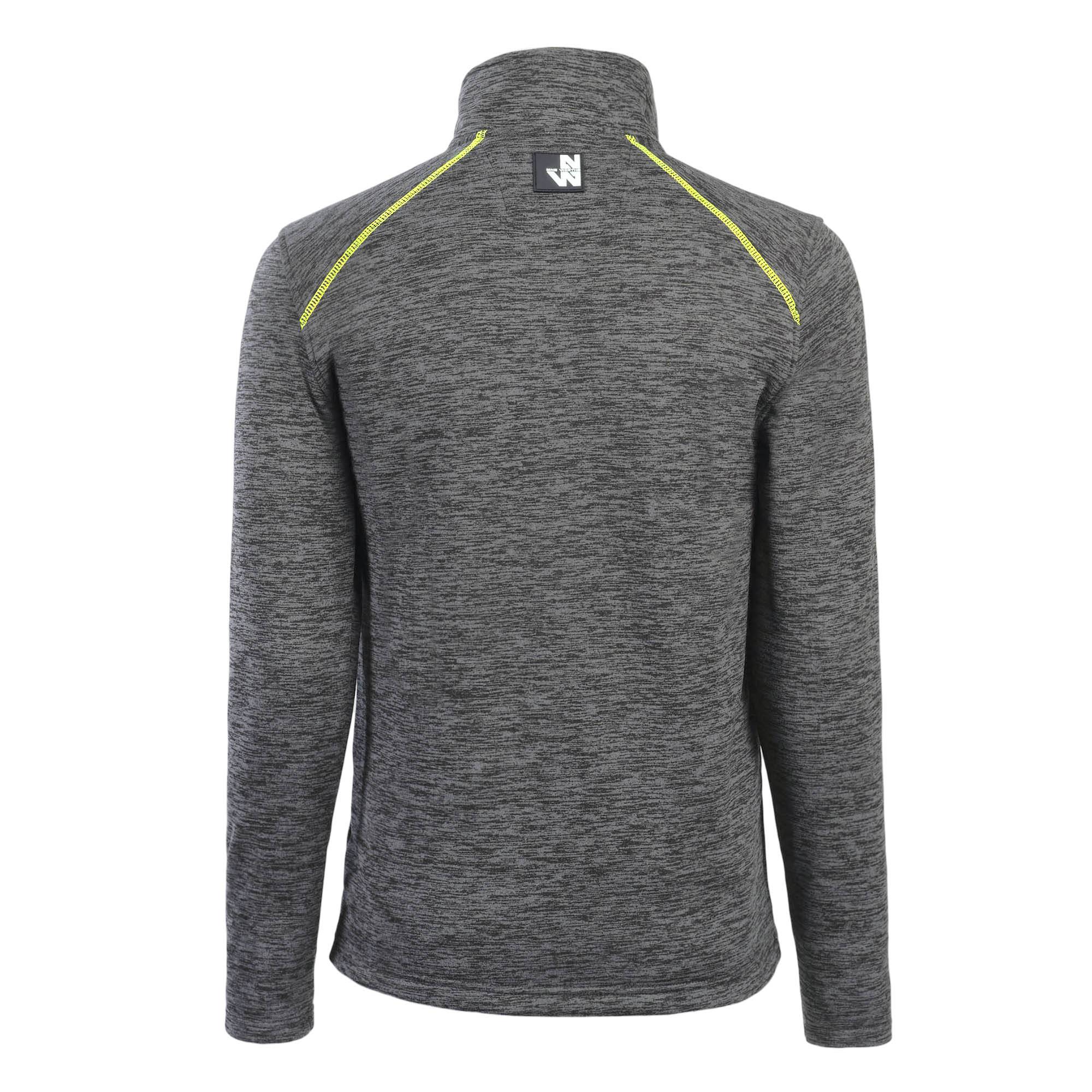 Nineworths - Gilet de travail Lenny gris chine/jaune fluo taille L - Nine Worths - Image 7