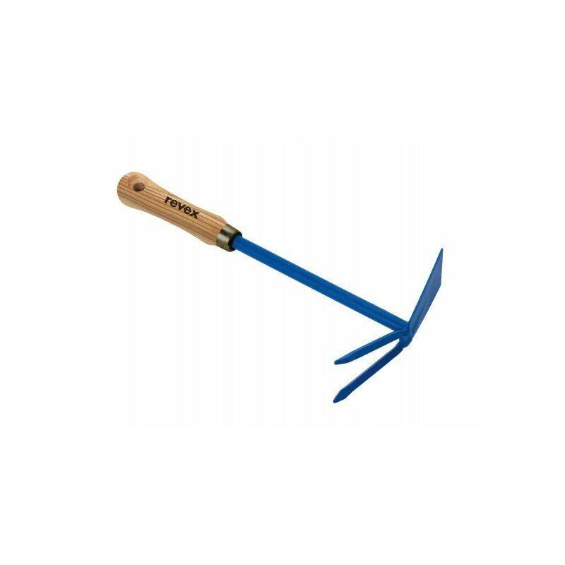 Serfouette à fleurs acier manche bois 32 cm REVEX - Image 2