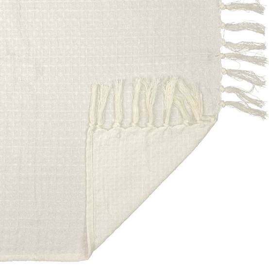 Jeté de canapé coton ivoire 170 x 250 cm THE HOME DECO FACTORY - Image 8