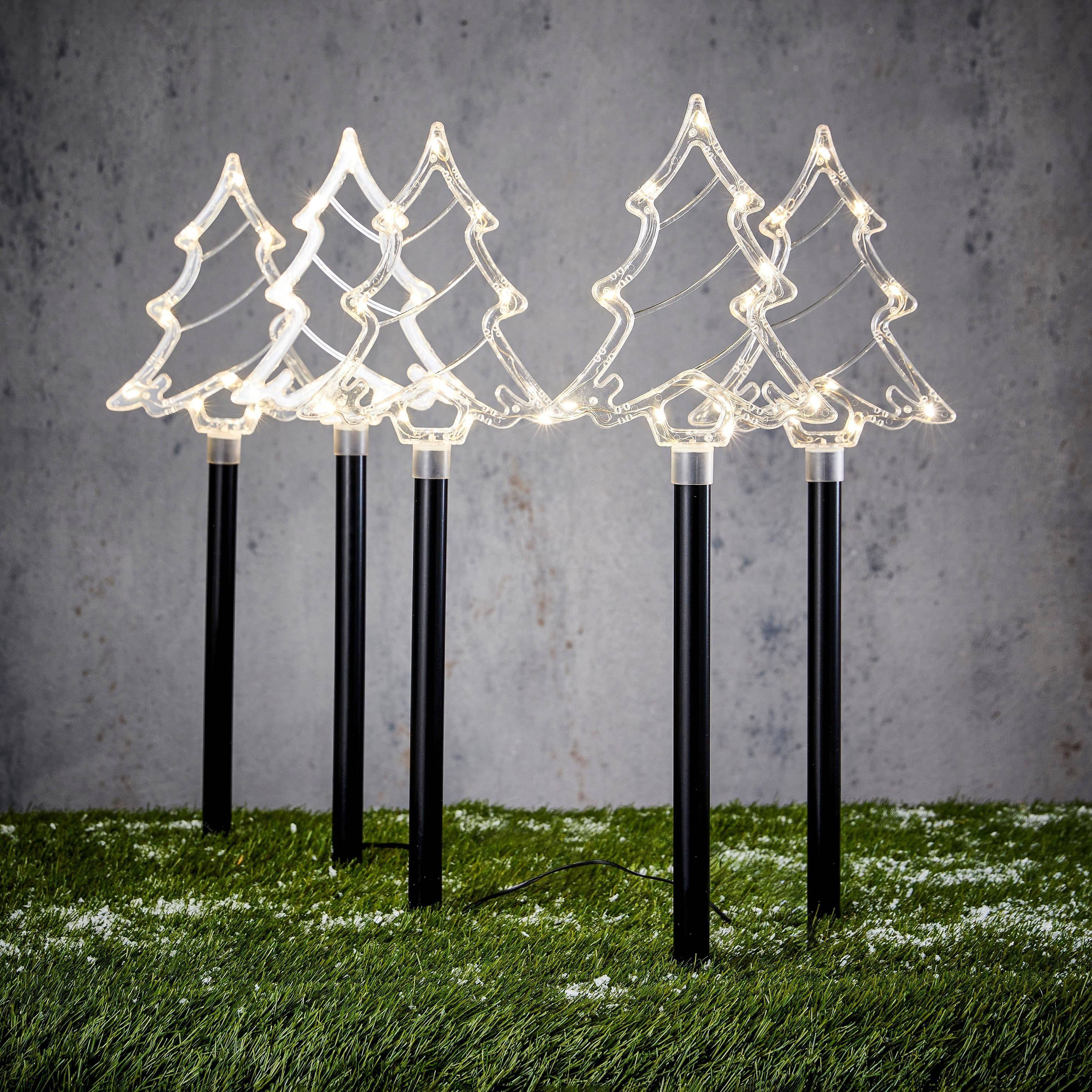 Luca Lighting - Estacas de jardín árbol - L. 16 x l. 2 x H. 60 cm