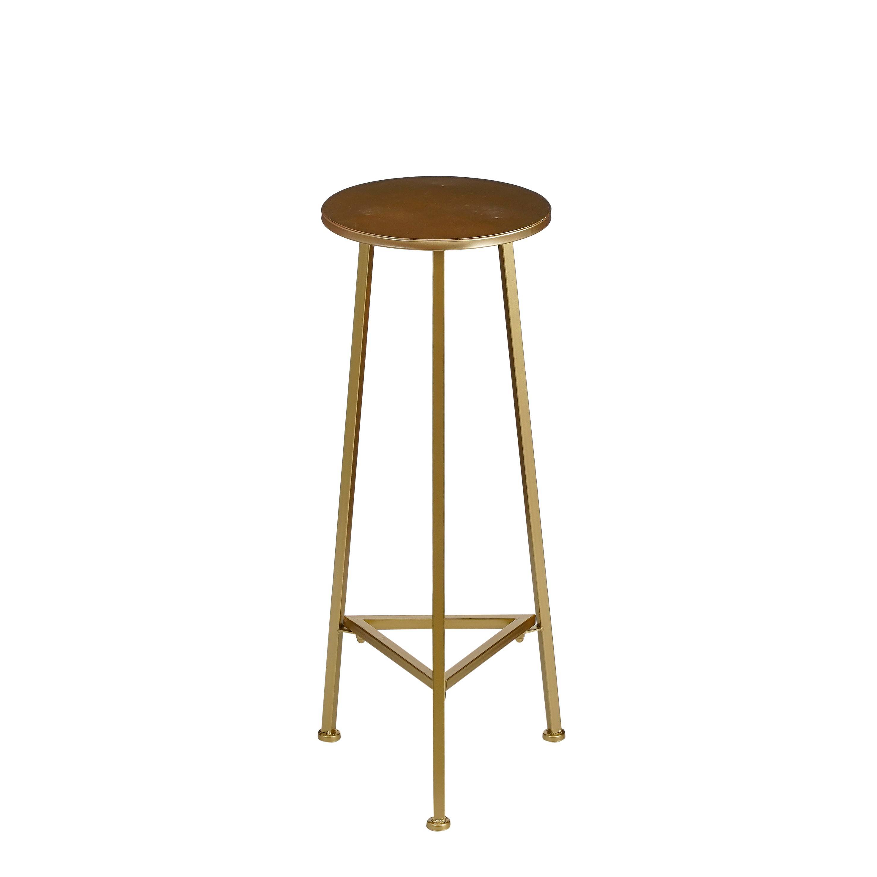 Mica Decorations - Mesa para plantas Adine oro - Ø 30 x H. 80 cm