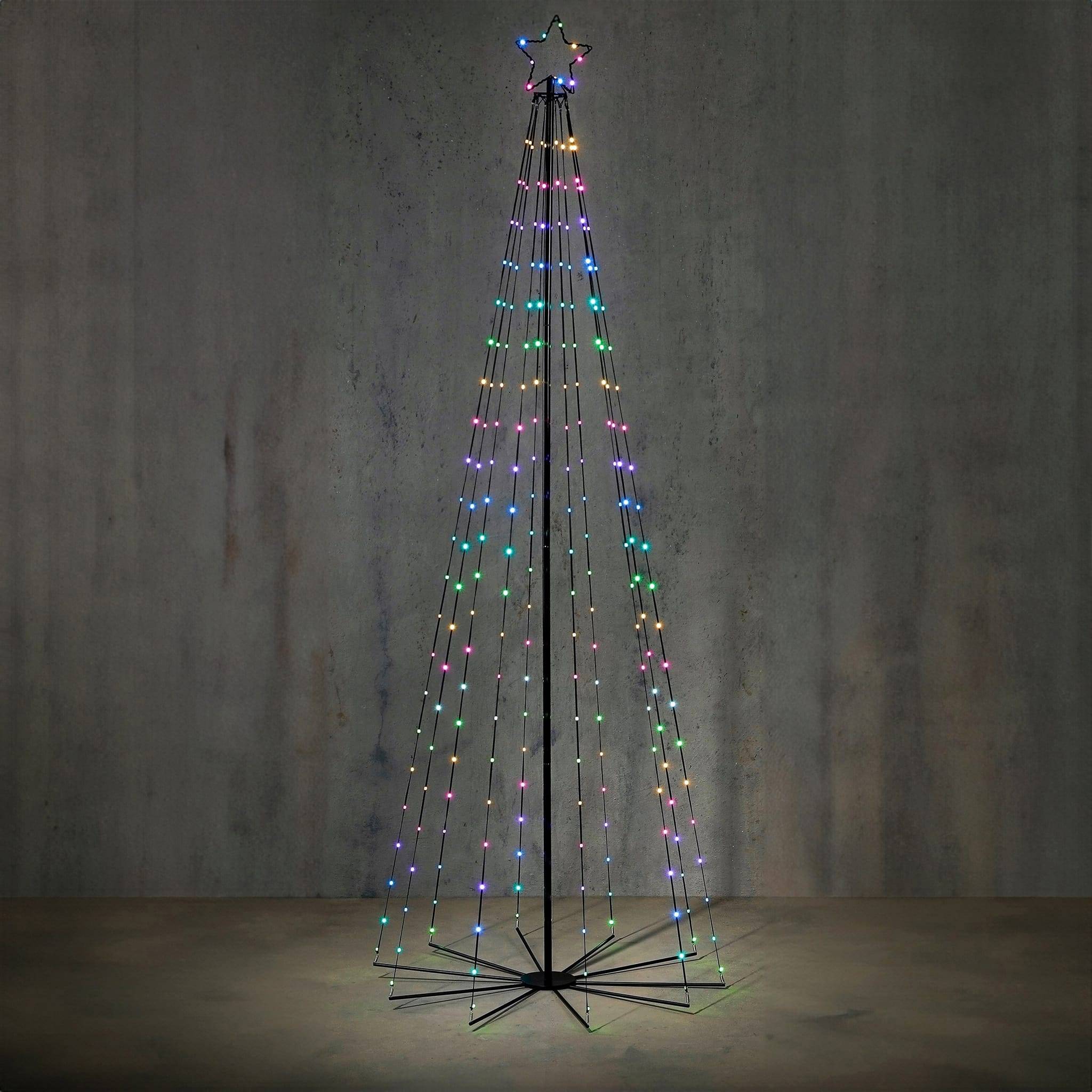 Luca Lighting - Arbre noir avec minuteur - Ø 90 x H. 240 cm