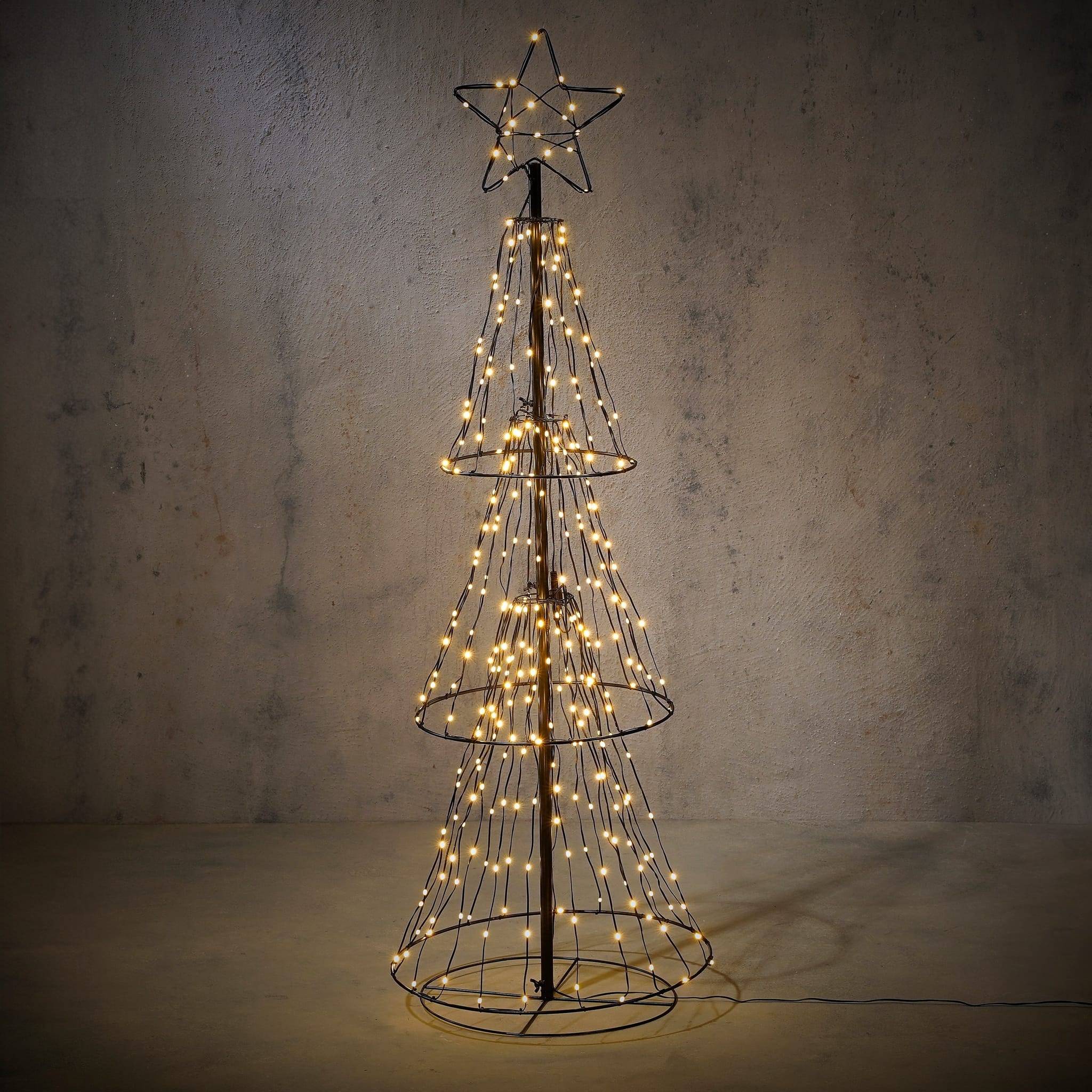 Luca Lighting - Arbre noir blanc chaud LED - Ø 78 x H. 210 cm