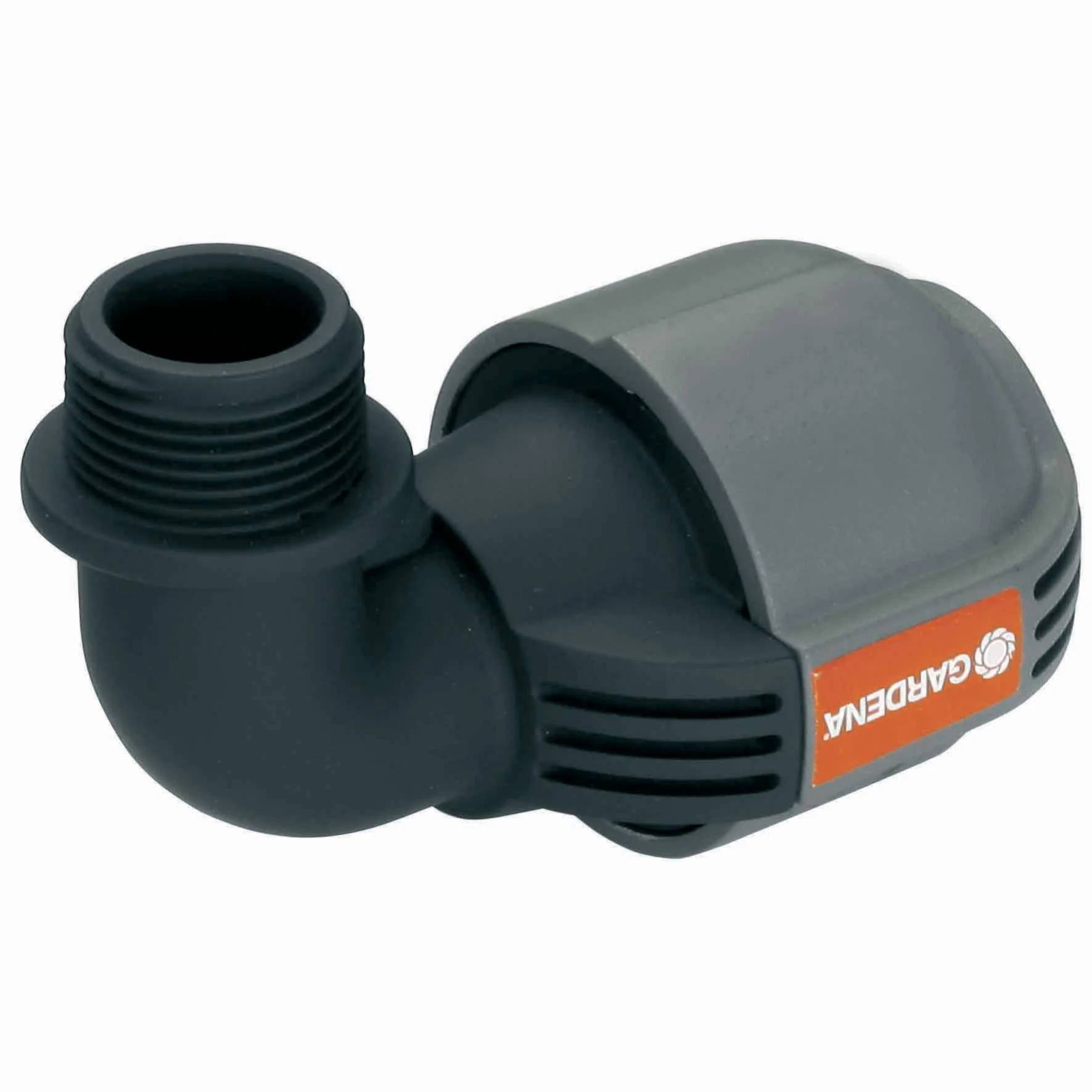 Coude d'arrosage 90° PVC Gris 25 mm 3/4" mâle - GARDENA - Imagen 1
