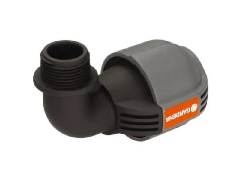 Coude d'arrosage 90° PVC Gris 25 mm 3/4" mâle - GARDENA - Imagen 4