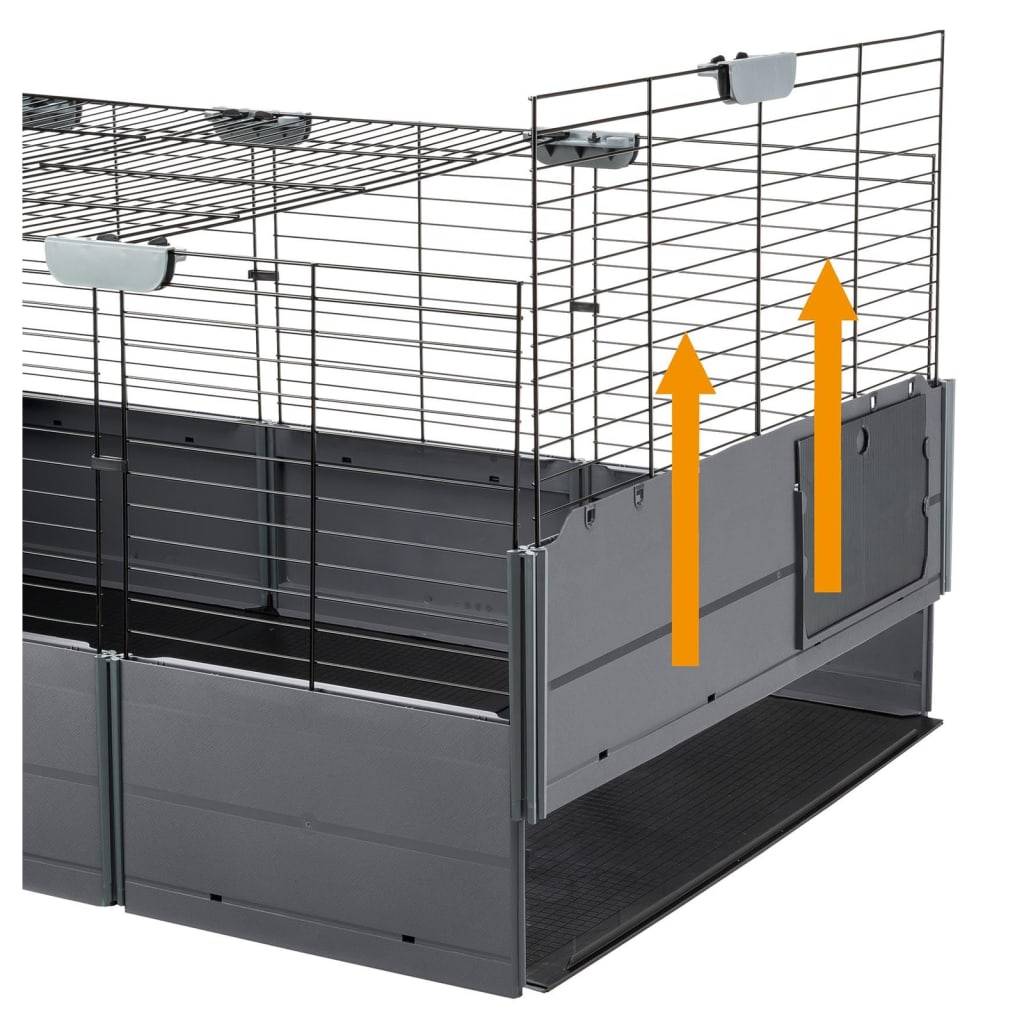 Ferplast - Cage Multipla lapins Métal Noir 107,5 x 72 x 50 cm - FERPLAST - Image 3