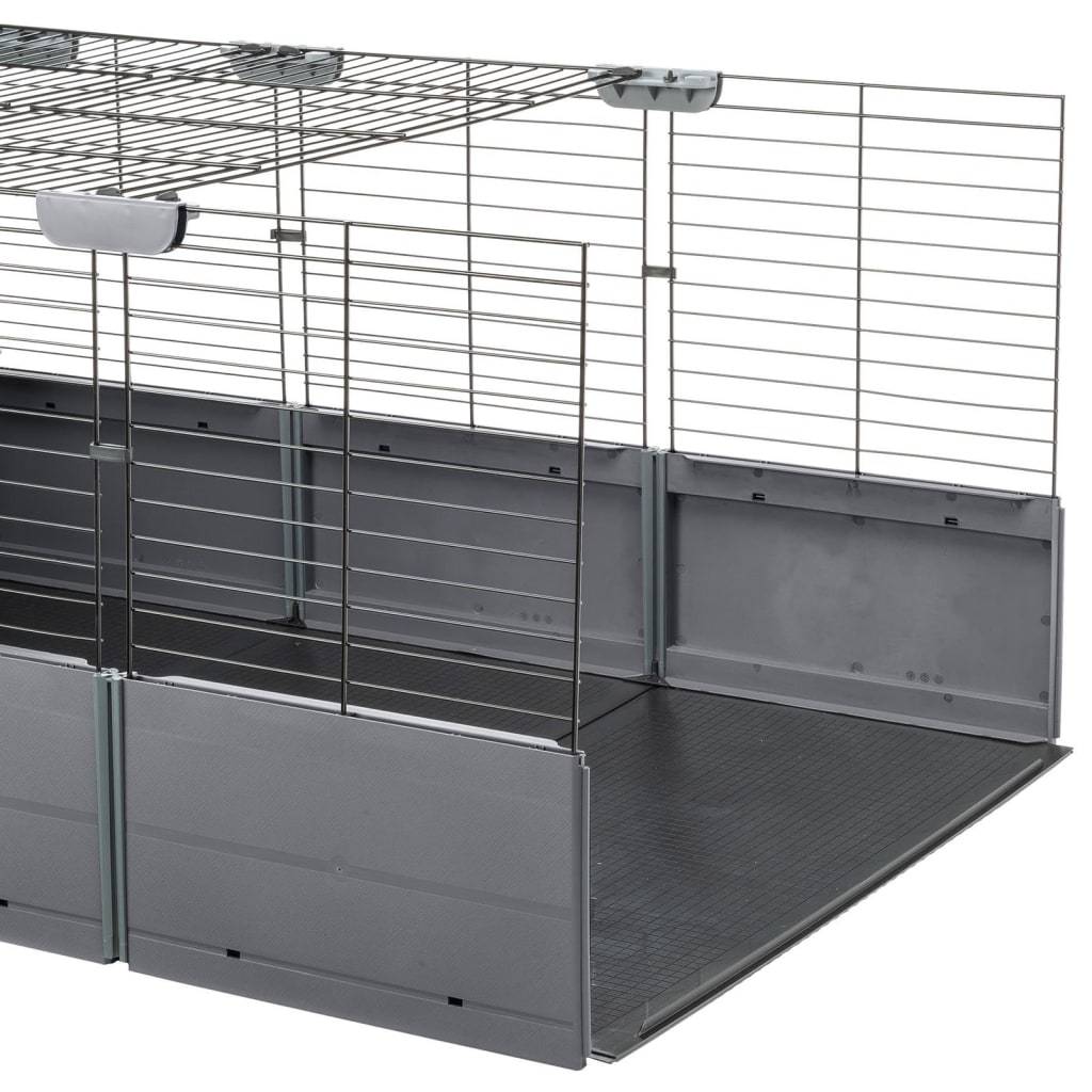 Cage Multipla Open en métal et plastique noir L.107.5 l.72 H.50 cm - Ferplast - Imagen 4